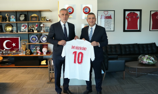 Ümit Hüseyin Güney'den TFF Başkanı Hacıosmanoğlu'na Ziyaret